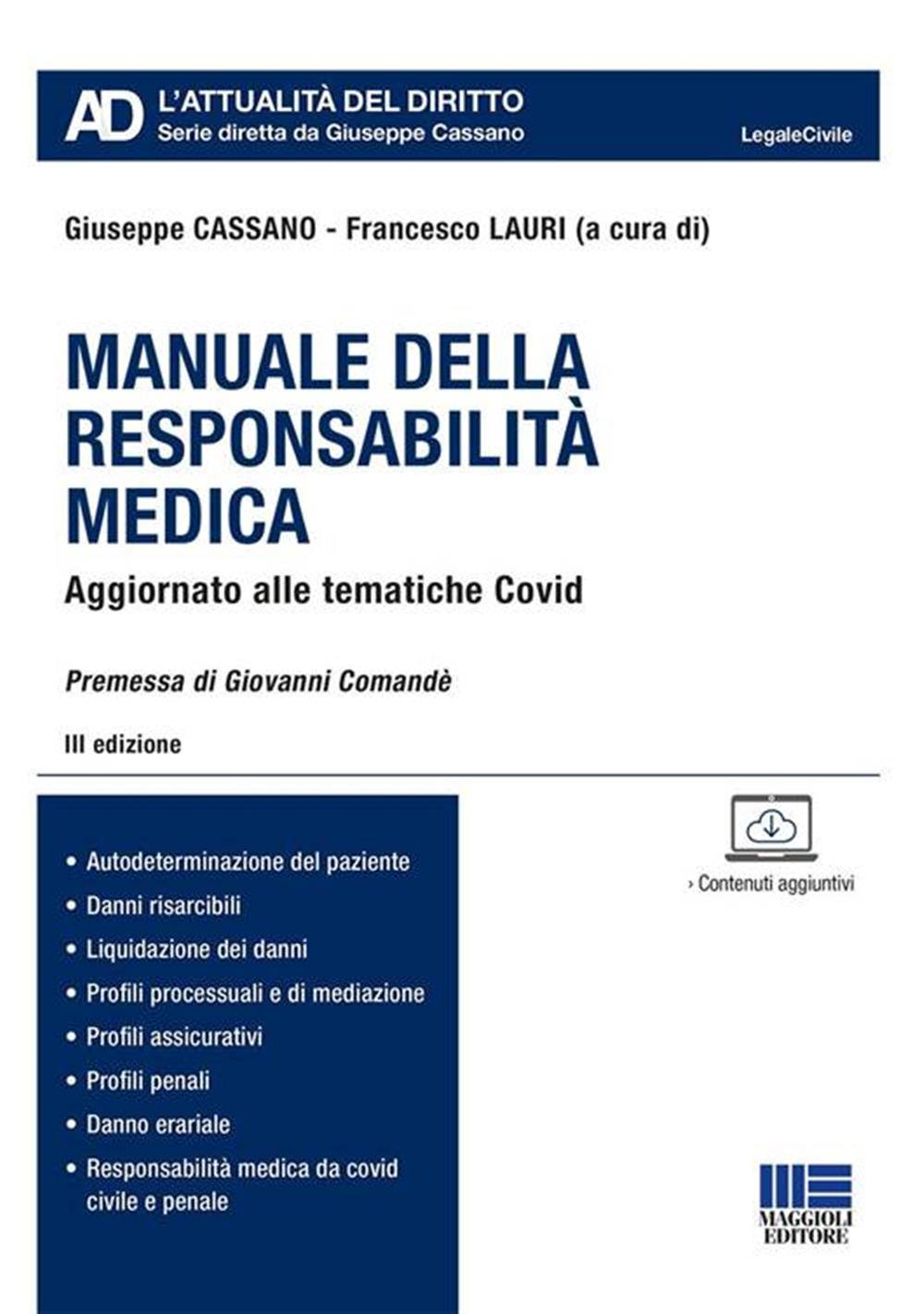 Manuale della responsabilità medica - CASSANO Giuseppe,  LAURI Francesco  ... - Bild 1 von 1