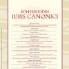 Ephemerides Iuris Canonici (2020). Vol. 1