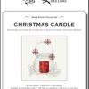 Christmas Candle. Cross Stitch And Blackwork Design