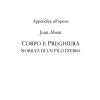 Appendice All'opera: Jean Absat. corpo E Preghiera. Nobilt Di Un Filo D'erba