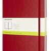 Moleskine Classic Notebook, Taccuino Con Pagine Bianche, Copertina Rigida E Chiusura Ad Elastico, Formato Xl 19 X 25 Cm, Colore Rosso Scarlatto, 192 Pagine