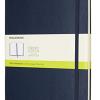 Moleskine Classic Notebook, Taccuino Con Pagine Bianche, Copertina Rigida E Chiusura Ad Elastico, Formato Xl 19 X 25 Cm, Colore Blu Zaffiro, 192 Pagine
