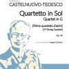 Quartetto In Sol (primo Quartetto D'archi)-quartet In G (1st String Quartet) Op. 58. Partitura