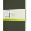 Moleskine Cahier Journal, Set 3 Quaderni Con Pagina Bianca, Copertina In Cartoncino E Cucitura A Vista, Colore Verde Mirto, Dimensione Large 13 X 21 Cm, 80 Pagine