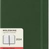 12 Months, Daily. Large, Hard Cover, Myrtle Green