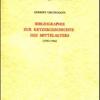 Bibliographie Zur Ketzergeschichte Des Mittelalters (1900-1966)