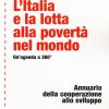 L'Italia e la lotta alla povert nel mondo. Un'agenda a 360. Annuario della cooperazione allo sviluppo