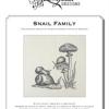 Snail Family. Blackwork Design