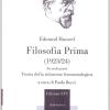 Filosofia Prima (1923-24). Teoria Della Riduzione Fenomenologica. Parte Seconda