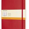 Moleskine Notebook Classic Copertina Morbida - Qaderno A Pagine Rigate , X-large, Rosso (scarlatto)