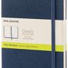 Moleskine Classic Notebook, Taccuino Con Pagine Bianche, Copertina Rigida E Chiusura Ad Elastico, Formato Large 13 X 21 Cm, Colore Blu Zaffiro, 240 Pagine