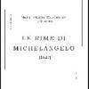 Le Rime Di Michelangelo (1623)