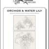 Orchids & Water Lily. A Blackwork Designs