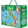 Italy. Travel, learn and explore. Ediz. a colori. Con round puzzle. Con 22 special figures. Con Poster