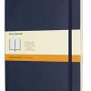 Moleskine Notebook Classic Copertina Morbida - Qaderno A Pagine Rigate , X-large, Blu (zaffiro)
