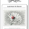 Ladybug & Daisy. Cross Stitch And Blackwork Design