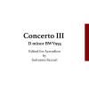 Concerto III BWV974. Edited for accordion. Ediz italiana e inglese