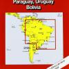 Brasile, Paraguay, Uruguay, Bolivia 1:4.000.000