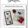 Peacock Butterflies. Cross Stitch And Blackwork Design