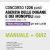 Concorso 1226 Posti Agenzia Delle Dogane E Dei Monopoli 2020 (g.u. 6 Ottobre 2020, N. 78). Prova Preselettiva Per Tutti I Profili. Con Contenuto Digitale Per Accesso On Line