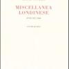 Miscellanea Londinese (1937-1940). Vol. 4