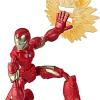 Hasbro Avengers Bend and Flex, Action figure flessibile di Iron Man da 15 cm, include l'accessorio Blast, dai 6 anni in su, E78705X2
