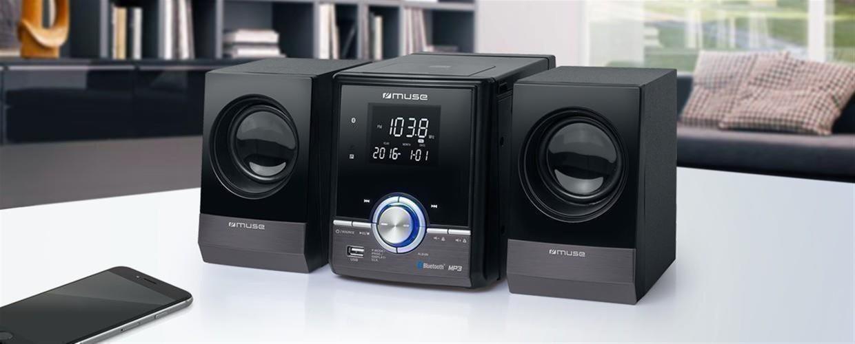 Muse M-38bt: Micro System Cd/mp3 With Bluetooth