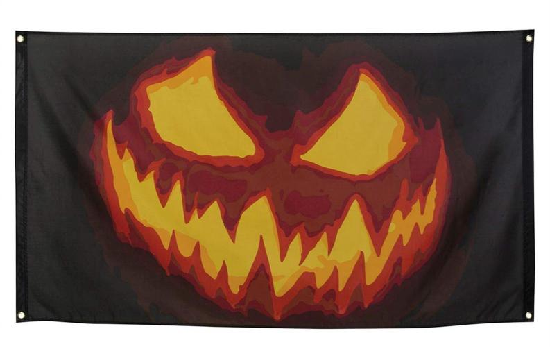 Boland: Pc. Flag Creepy Pumpkin (90 X 150 Cm) H