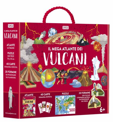 Il Mega Atlante Dei Vulcani. Ediz. A Colori. Con 20 Formine. Con Puzzle. Con 40 Carte