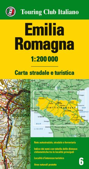 Emilia Romagna 1:200.000. Carta stradale e turistica. Ediz. multilingue