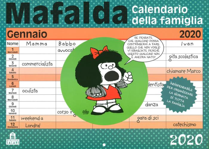 Mafalda. Calendario Della Famiglia 2020