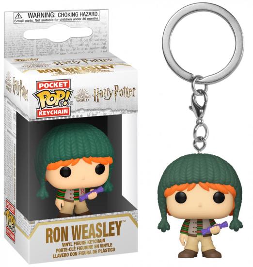 Harry Potter: Funko Pop! Keychain - Holiday - Ron Weasley (Portachiavi)