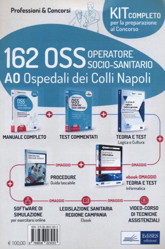 Kit Concorso 162 Oss Ao Ospedali Colli Napoli. Con E-book. Con Software Di Simulazione. Con Videocorso