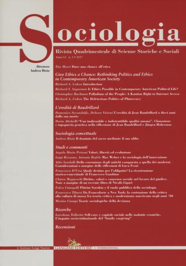 Sociologia. Rivista quadrimestrale di scienze storiche e sociali (2017). Vol. 3