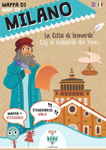Mappa Di Milano. La Citt Di Leonardo. Ediz. Italiana E Inglese. Con Adesivi