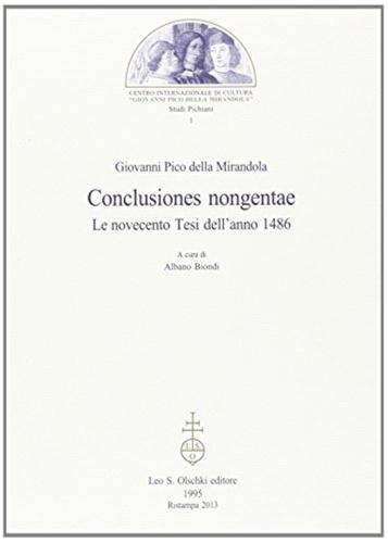 Conclusiones Nongentae. Le Novecento Tesi Dell'anno 1486
