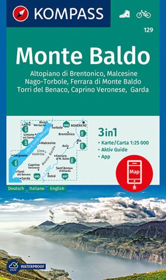 Carta escursionistica n. 129. Monte Baldo 1:25.000. Ediz. multilingue
