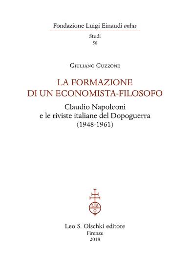 La formazione di un economista-filosofo. Claudio Napoleoni e le riviste italiane del dopoguerra (1948-1961)