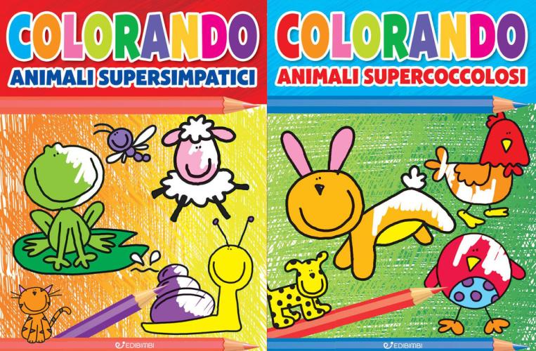 Animali Supercoccolosi. Colorando (2 Titoli Sfusi). Ediz. Illustrata
