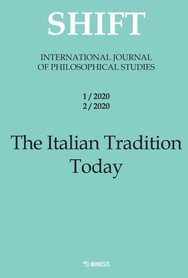 Shift. International journal of philosophical studies. Ediz. italiana e inglese (2020). Vol. 1-2