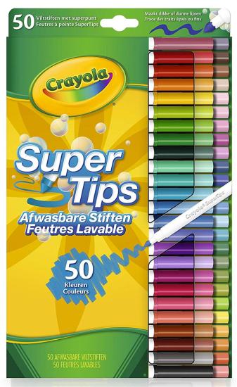 Crayola - Crayola Viltstiften Met Superpunt 50St.
