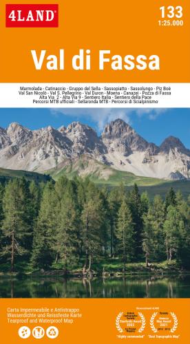 Carte Escursionistica 1:25.000 Val Di Fassa