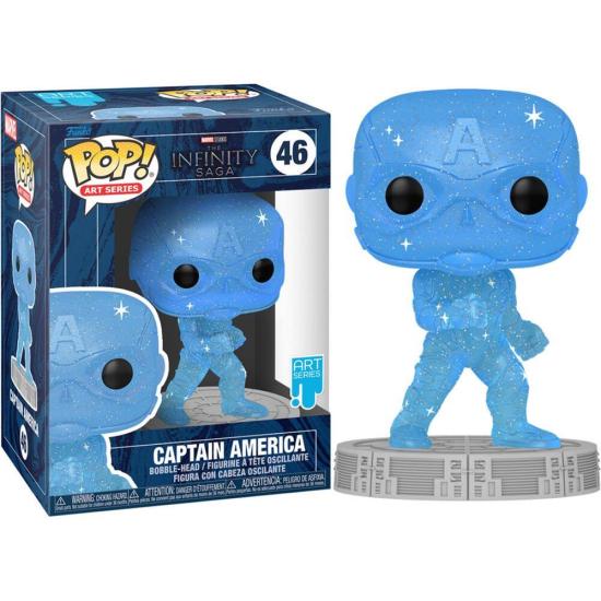 Marvel: Funko Pop! Art Series - Infinity Saga - Captain America (Blue) (Vinyl Figure 46)