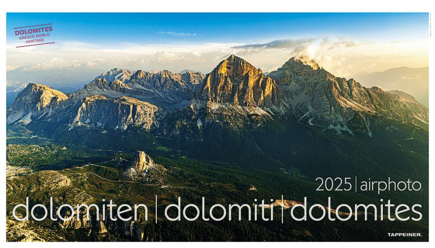 Calendario 2025 Airphoto Dolomiten-dolomiti-dolomites.