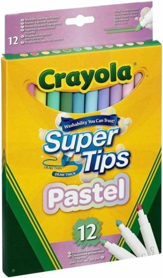 Crayola: 12 Superpunta Lavabili Colori Pastello