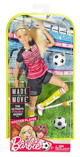 Mattel DVF69 - Barbie - Snodata - Sport - Calcio - Bionda