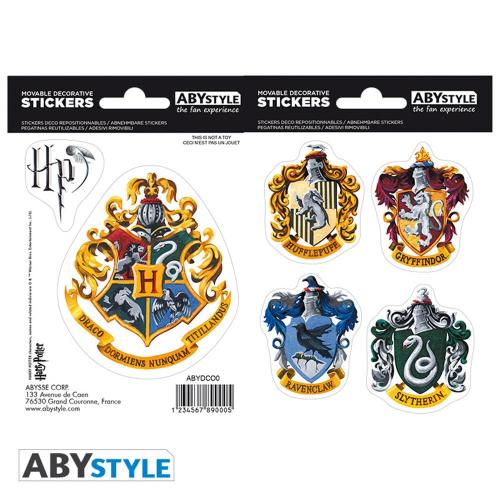 Harry Potter - Hogwarts Houses (stickers 16x11cm 2 Planches)
