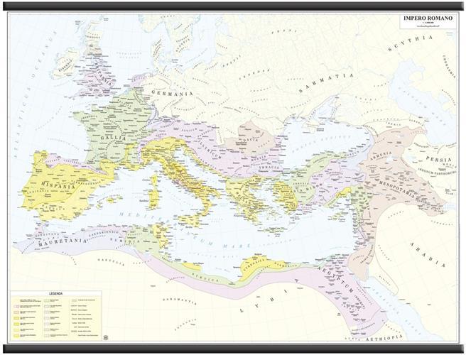 L'impero romano, carta storica