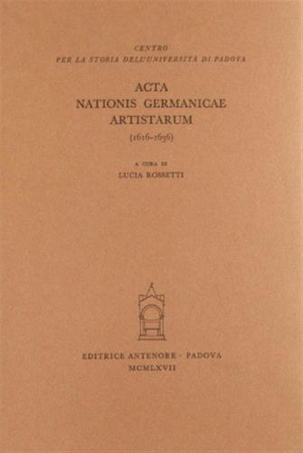 Acta Nationis Germanicae Artistarum (1616-1636)