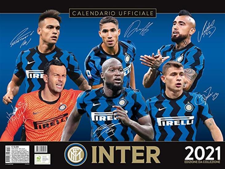 Inter. Calendario orizzontale 2021